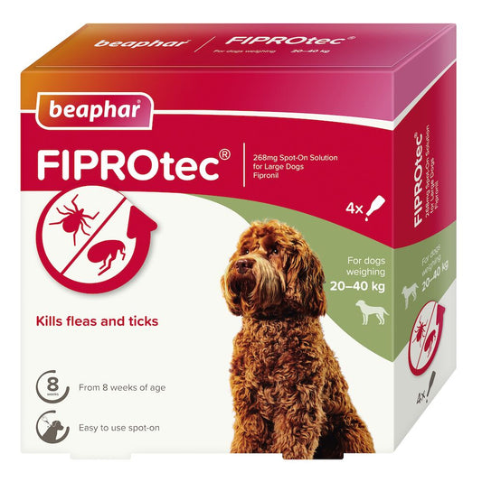 Beaphar Fiprotec Spot On Large Dog (6 Pipettes)