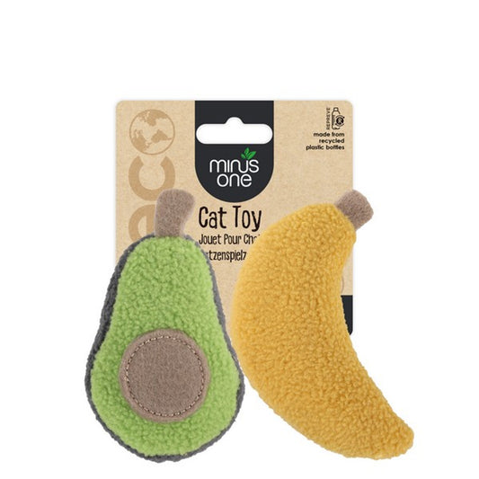 Minus One Fruit Cat Toy - Avocado & Banana