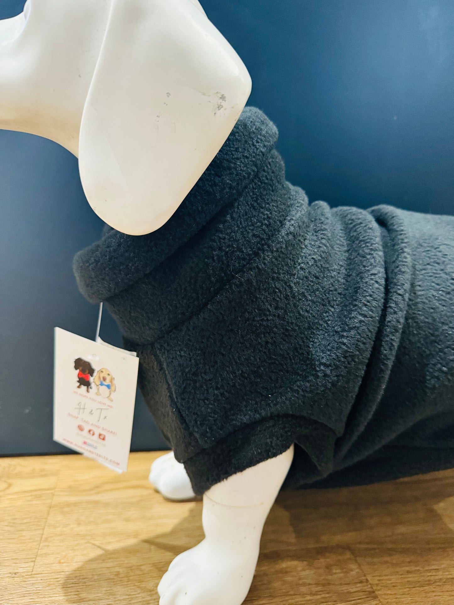 Hugo & Ted Standard Dog Fleece Black (S)