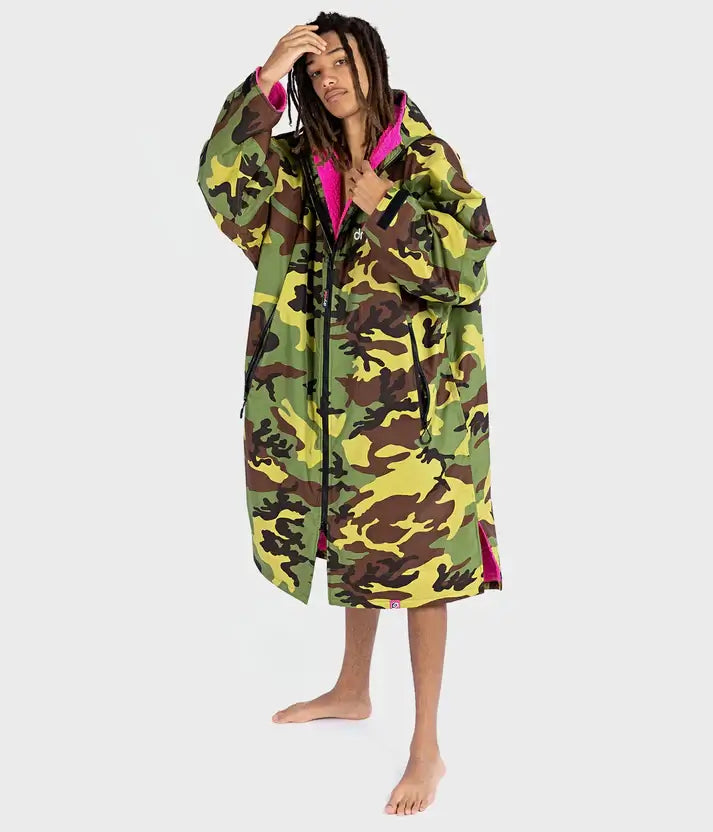 dryrobe Advance Long Sleeve Camouflage Pink Medium