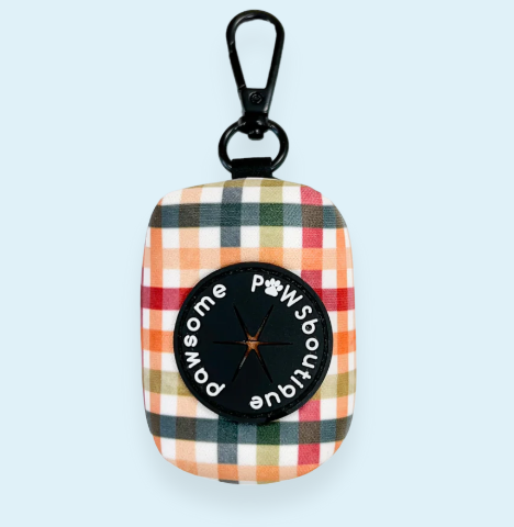 Pawsome Paws Boutique - Plaid Pup - Poo Bag Holder