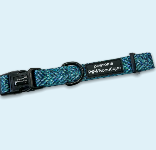 Pawsome Paws Boutique - Country Teal Collar - Medium