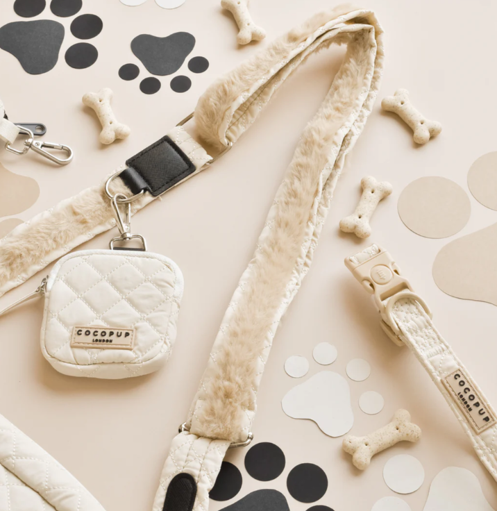 Cocopup Cream Quilted Treat Pouch