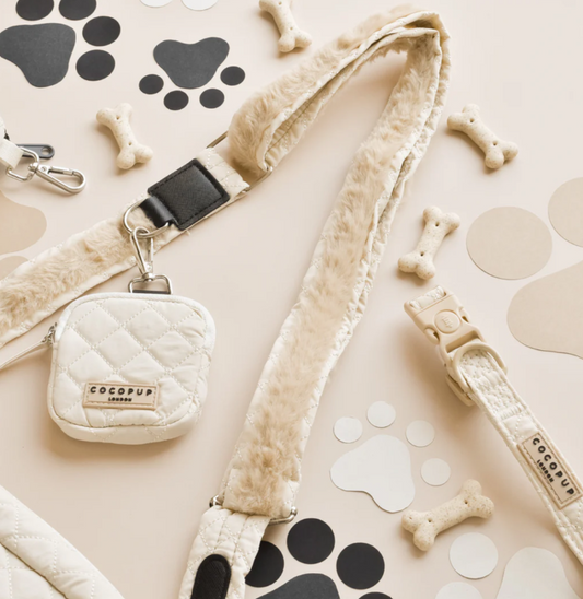 Cocopup Cream Quilted Treat Pouch