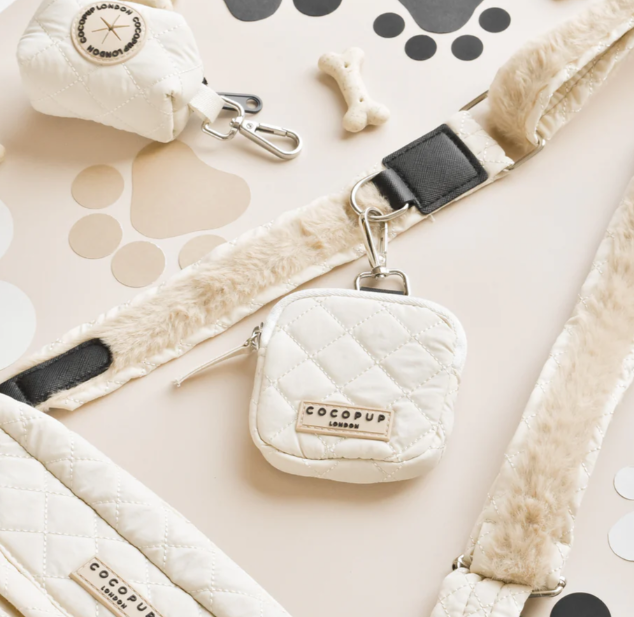 Cocopup Cream Quilted Treat Pouch