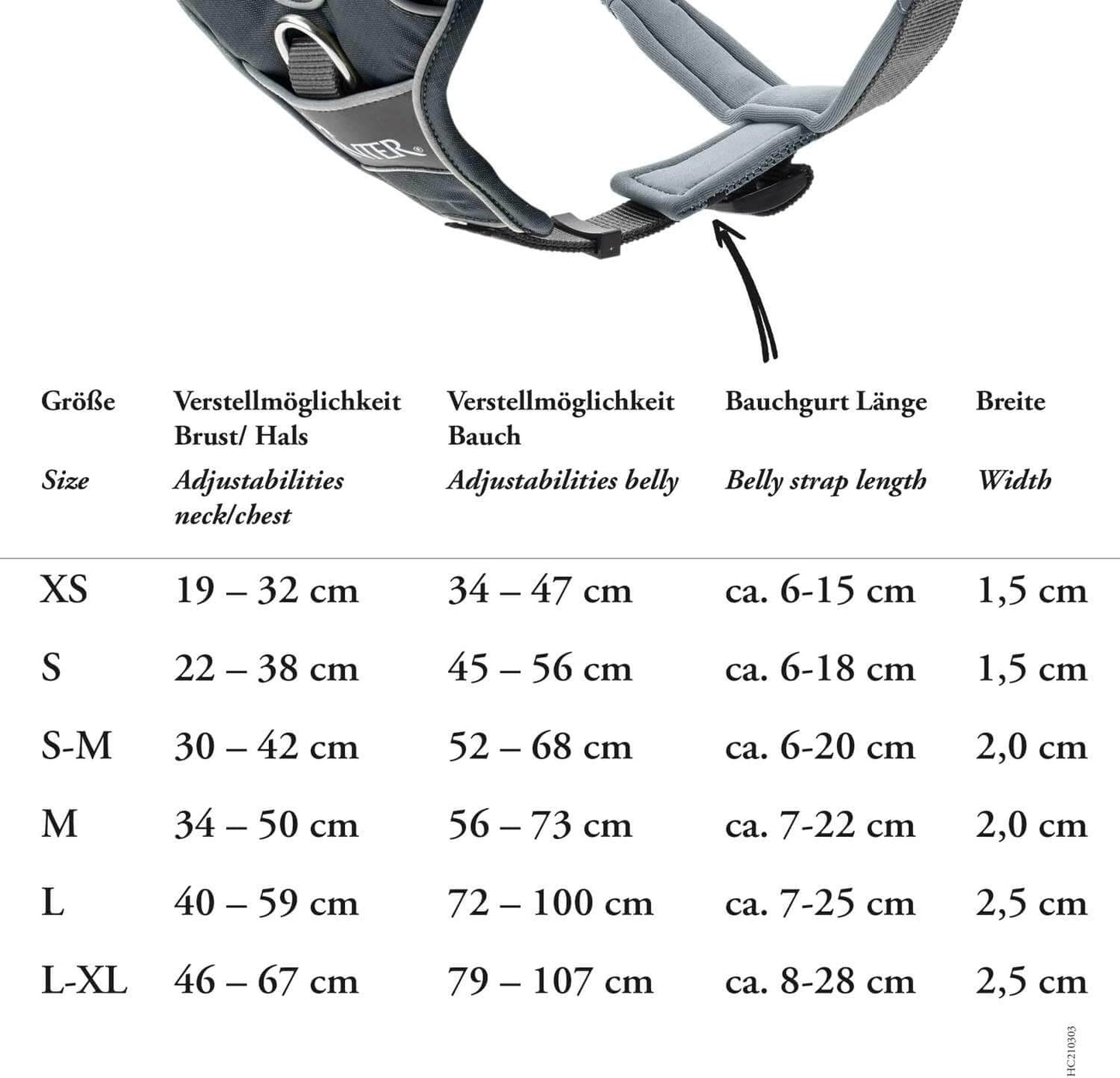 Hunter Harness Divo 45-56/S Nylon/Polyester violet/grey