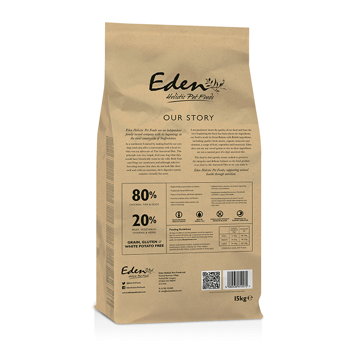 Eden Original Cuisine Chicken Fish & Duck 80/20 15kg
