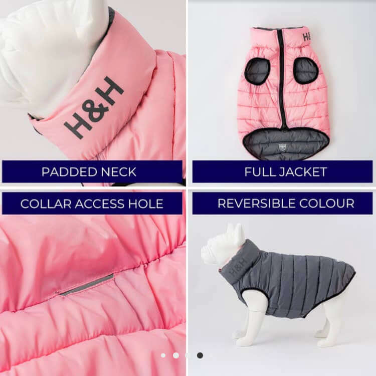 Hugo & Hudson Light Pink Puffer Jacket M40