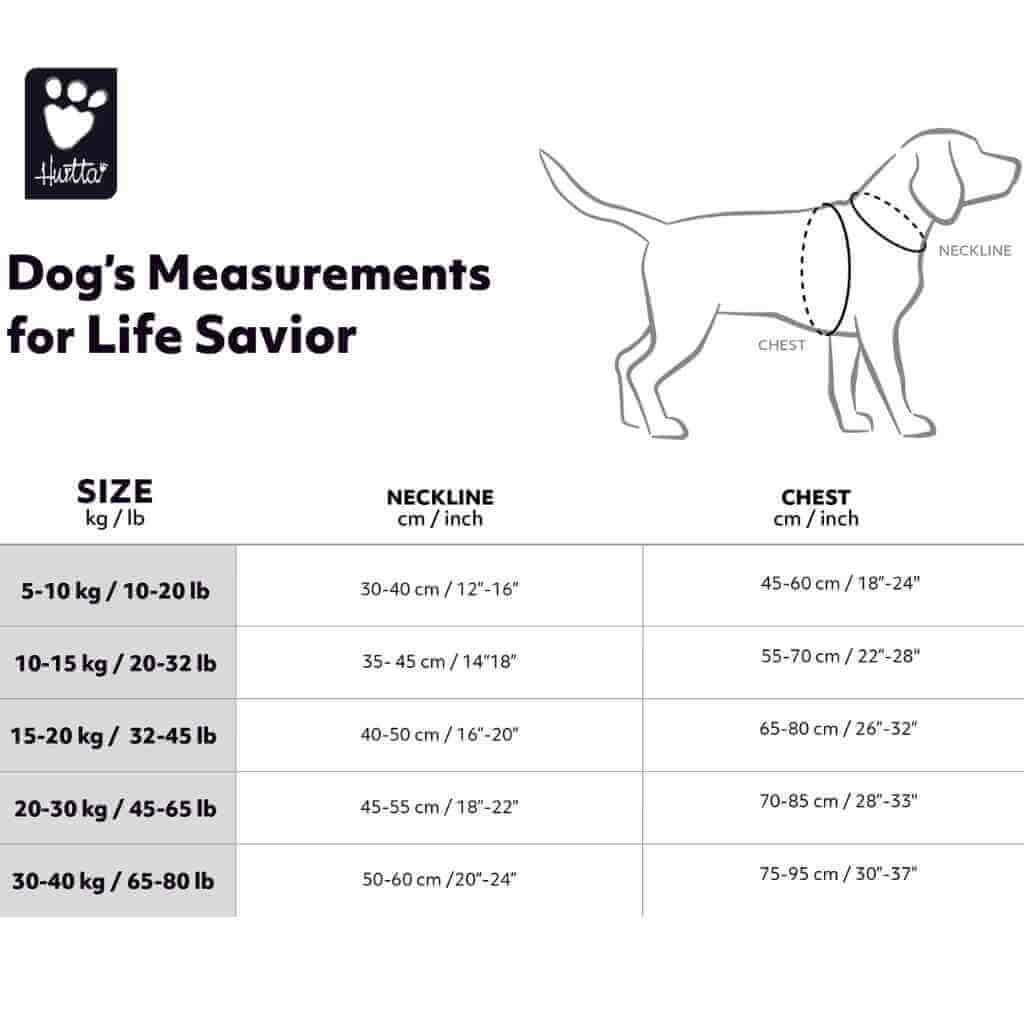 Hurtta Life Saver 30-40kg Peacock