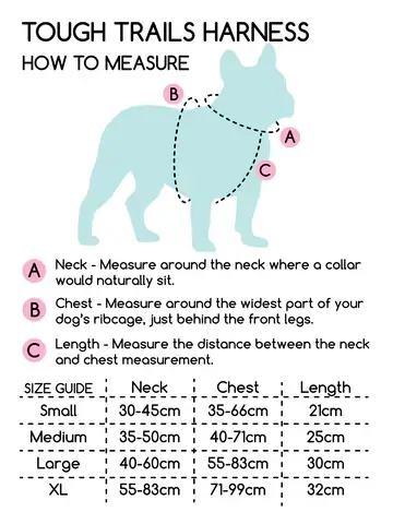 Pawsome Paws Boutique No Blue Mood Tough Trails Harness M