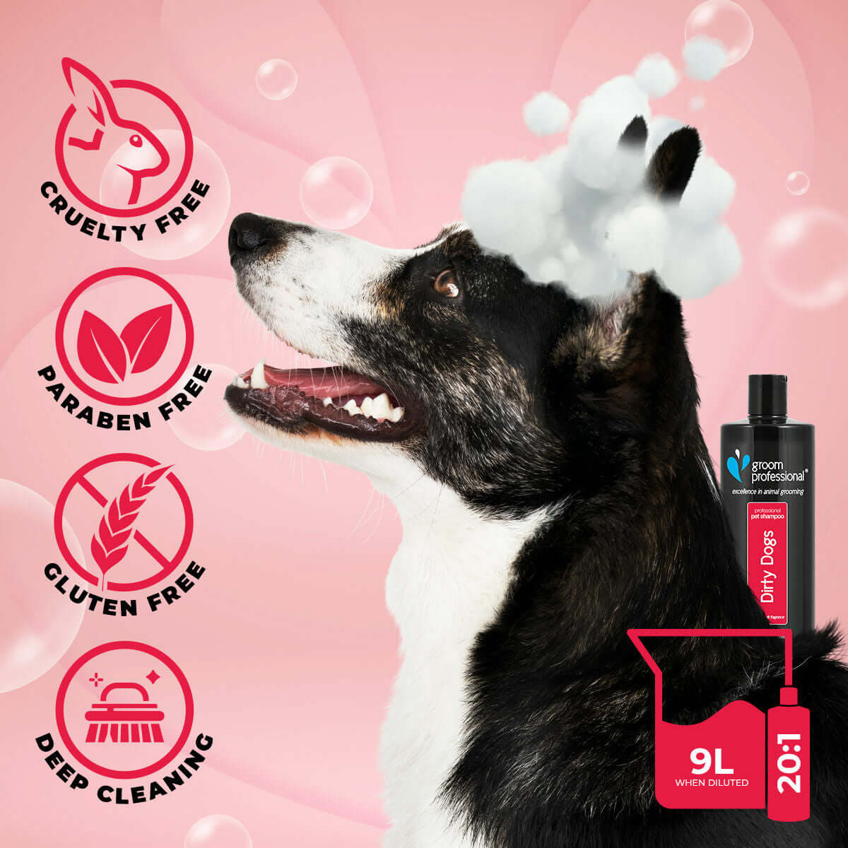 Groom Professional Dirty Dogs Shampoo 450ml