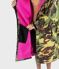 dryrobe Advanced Long Sleeve Camouflage Pink Large