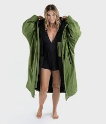 dryrobe Advance Long Sleeve Green Black Medium