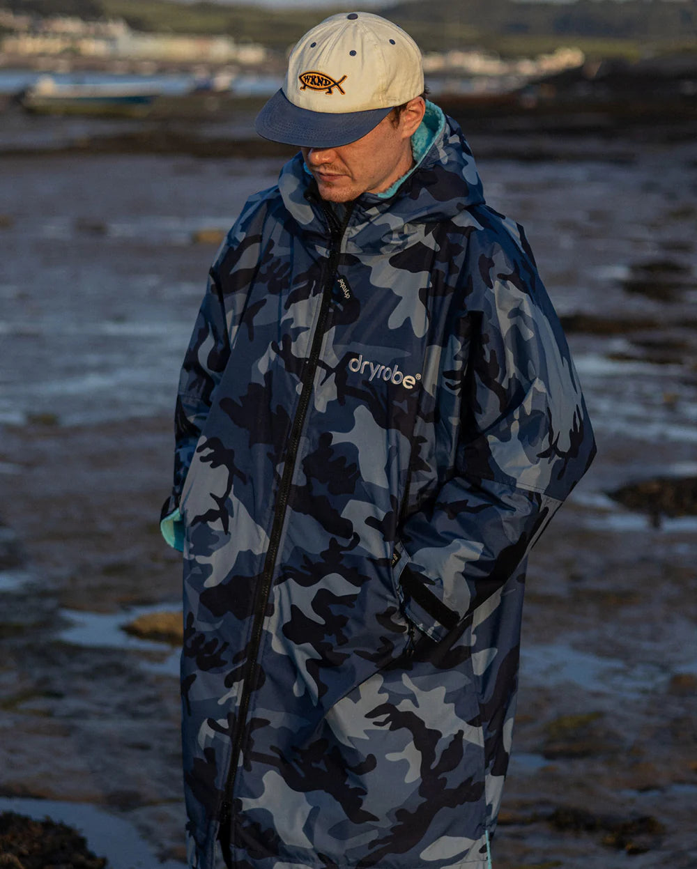DryRobe Advance Long Sleeve  Blue Camo Blue Small
