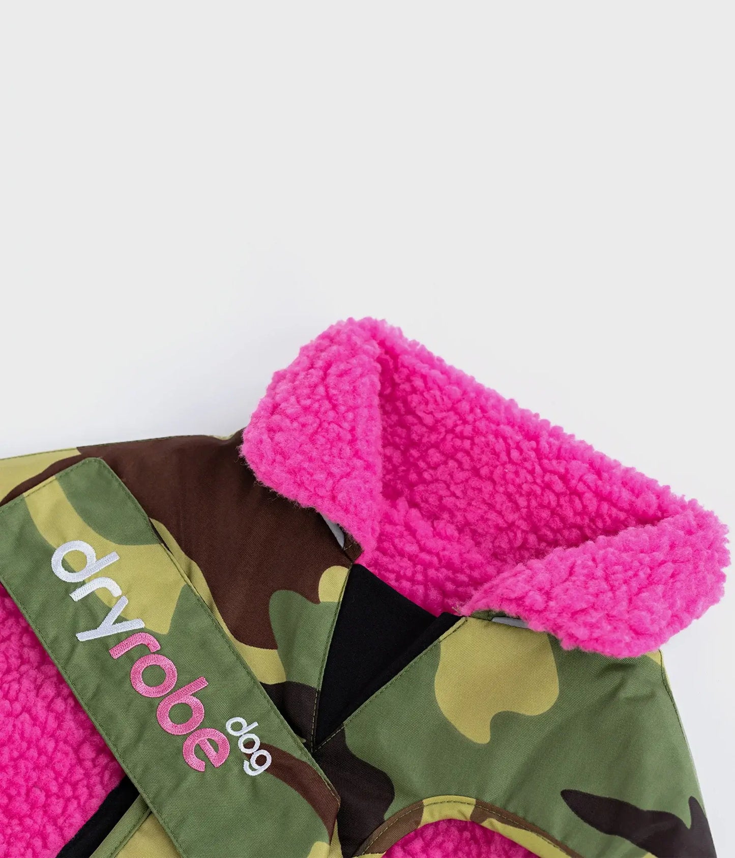 dryrobe Dog Green Camo Pink XLarge