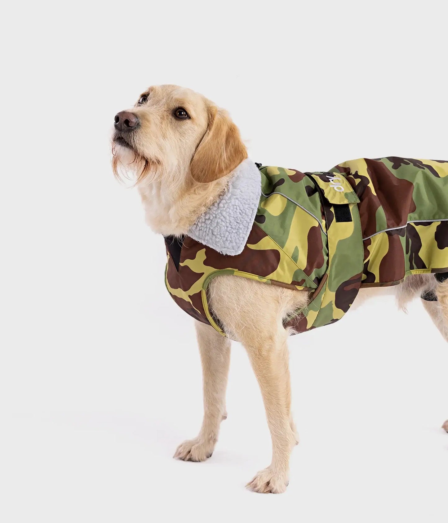 DryRobe Dog Green Camo Grey Large