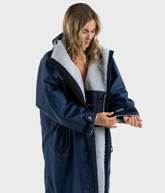 dryrobe Advance Long Sleeve  Blue Grey Small