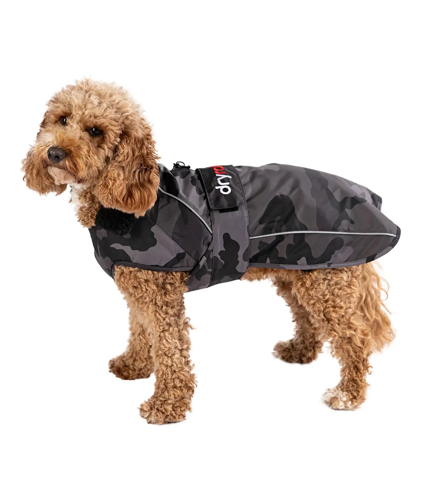 dryrobe Dog Robe Camo Black Black L