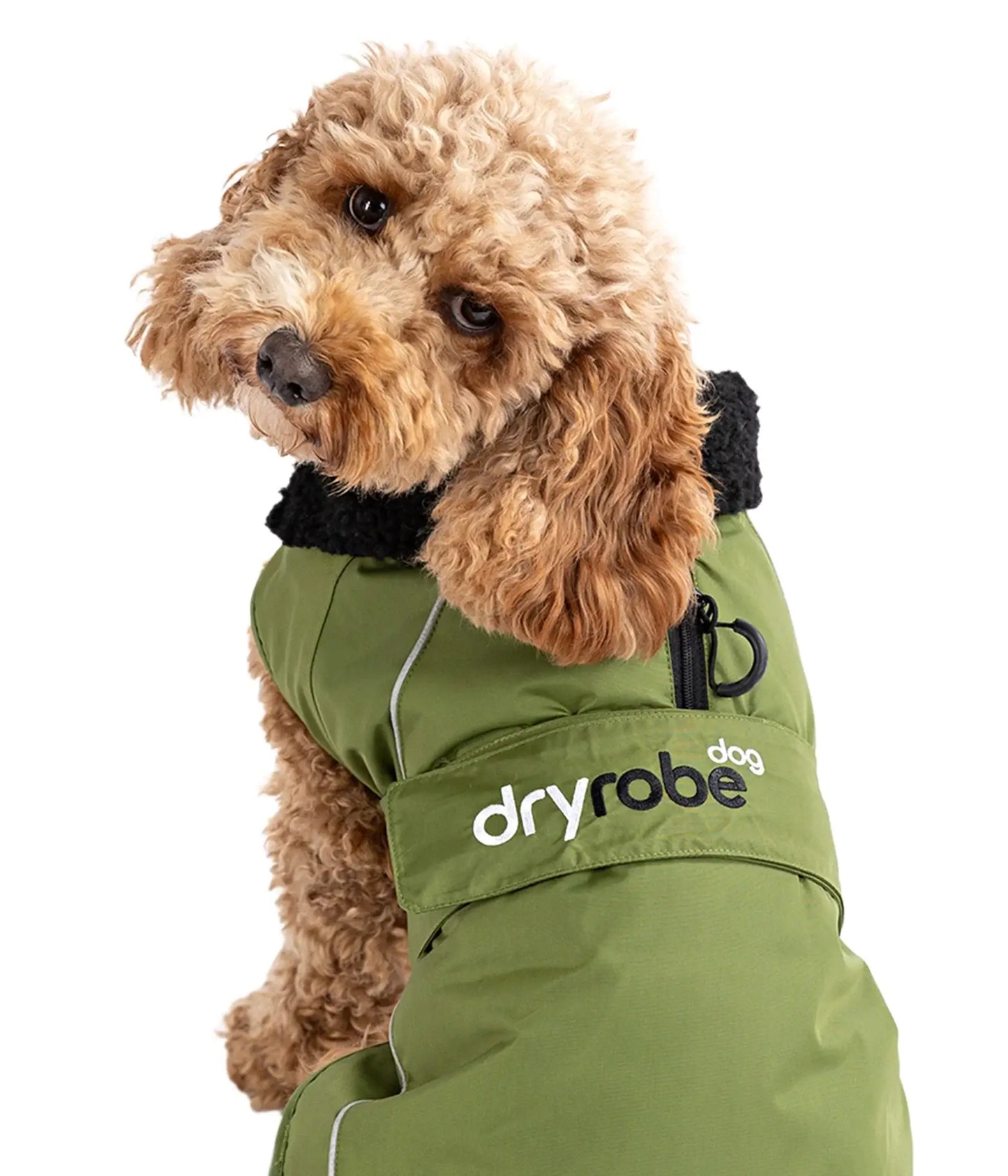 DryRobe Dog Dark Green Black Large