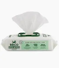 Beco Bamboo Dog Wipes – Unscented & Biodegradable