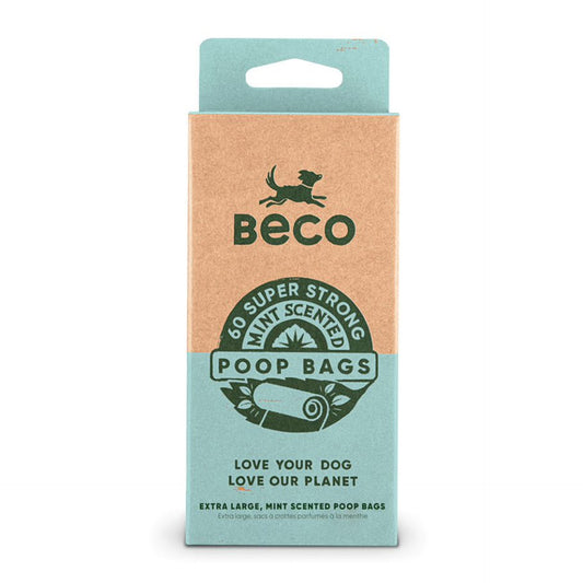 Beco Large Poop Bags - Mint Scented (x120) Multi (8x15) Green