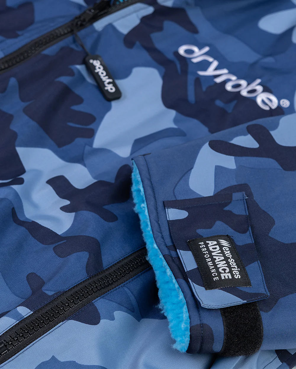 DryRobe Advance Long Sleeve  Blue Camo Blue Small