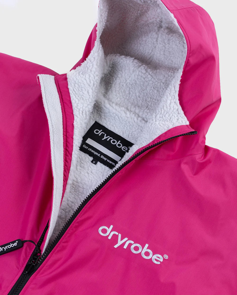 dryrobe Advanced Long Sleeve Pink Light Grey Small