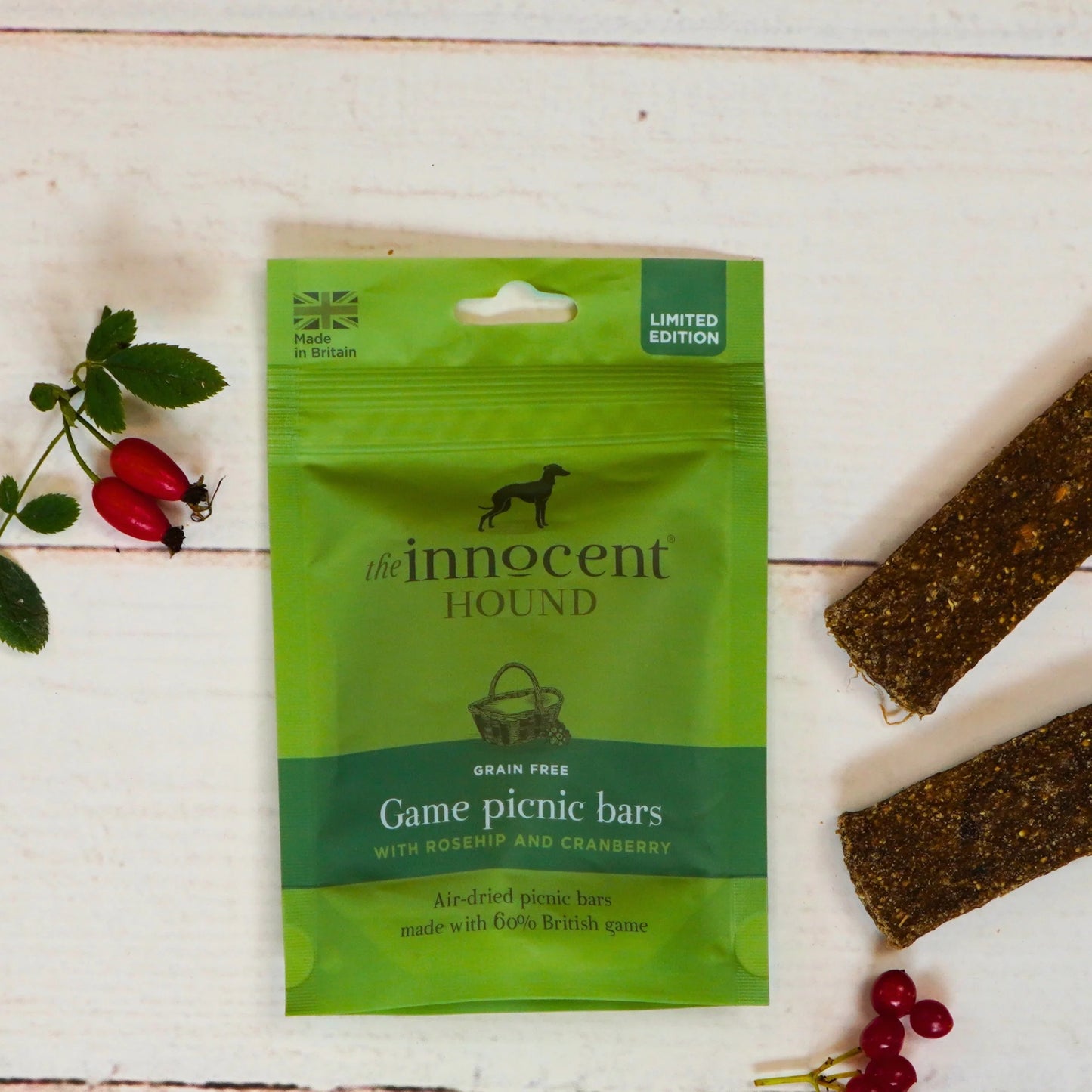Innocent Hound Game Picnic Bars. Limited Edition