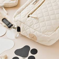 Cocopup Cream Quilted Dog Walking Bag