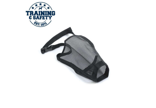 Ancol Nylon Mesh Dog Muzzle – Black (Size 1)