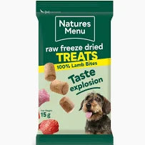Natures Menu Freeze-Dried Lamb Dog Treats – 15g