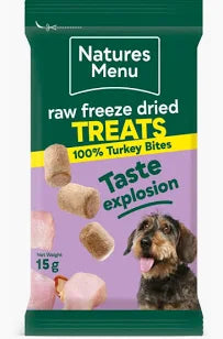 Natures Menu Freeze-Dried Dog Treats – Turkey (15g)