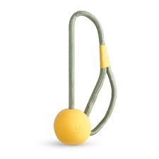 Beco Natural Rubber Slinger Ball Yellow