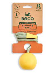 Beco Natural Rubber Slinger Ball Orange