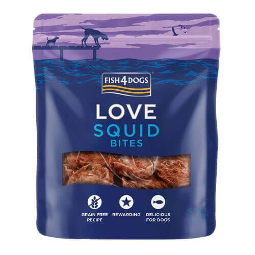 Fish 4 Dogs love Squid Bites 80g