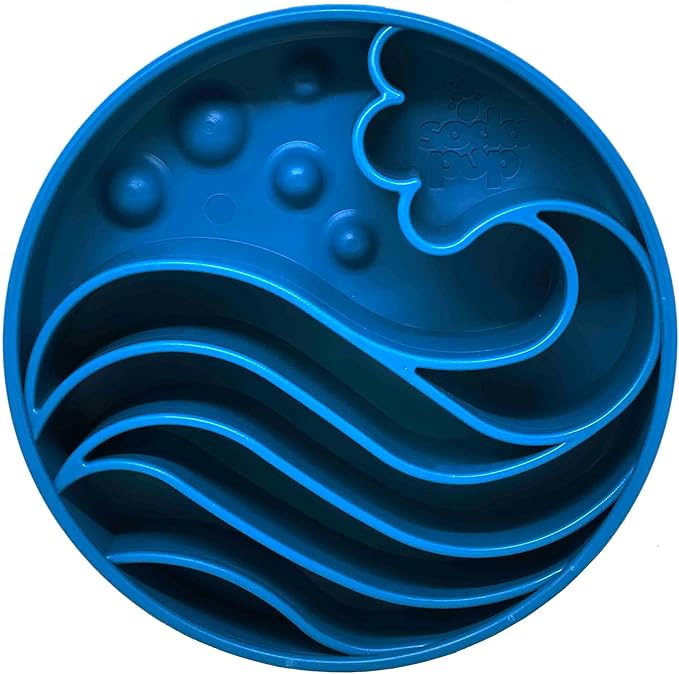 SodaPup Wave Enrichment Bowl – Durable Enrichment Slow Feeder Bowl