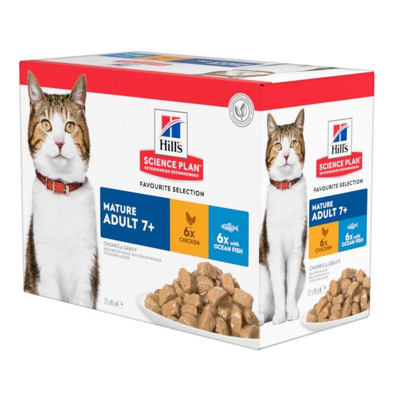 Hills Science Plan Cat Mature 7+ Mixed Pack 12 x 85g