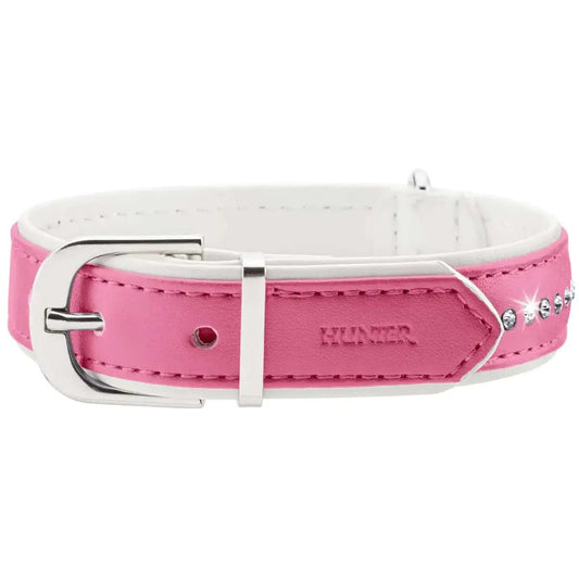 Collar Modern Art Luxus 32/XS Artificial leather pink/white