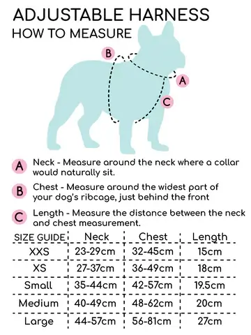 Pawsome Paws Boutique Hearts Adjustable Harness (M)