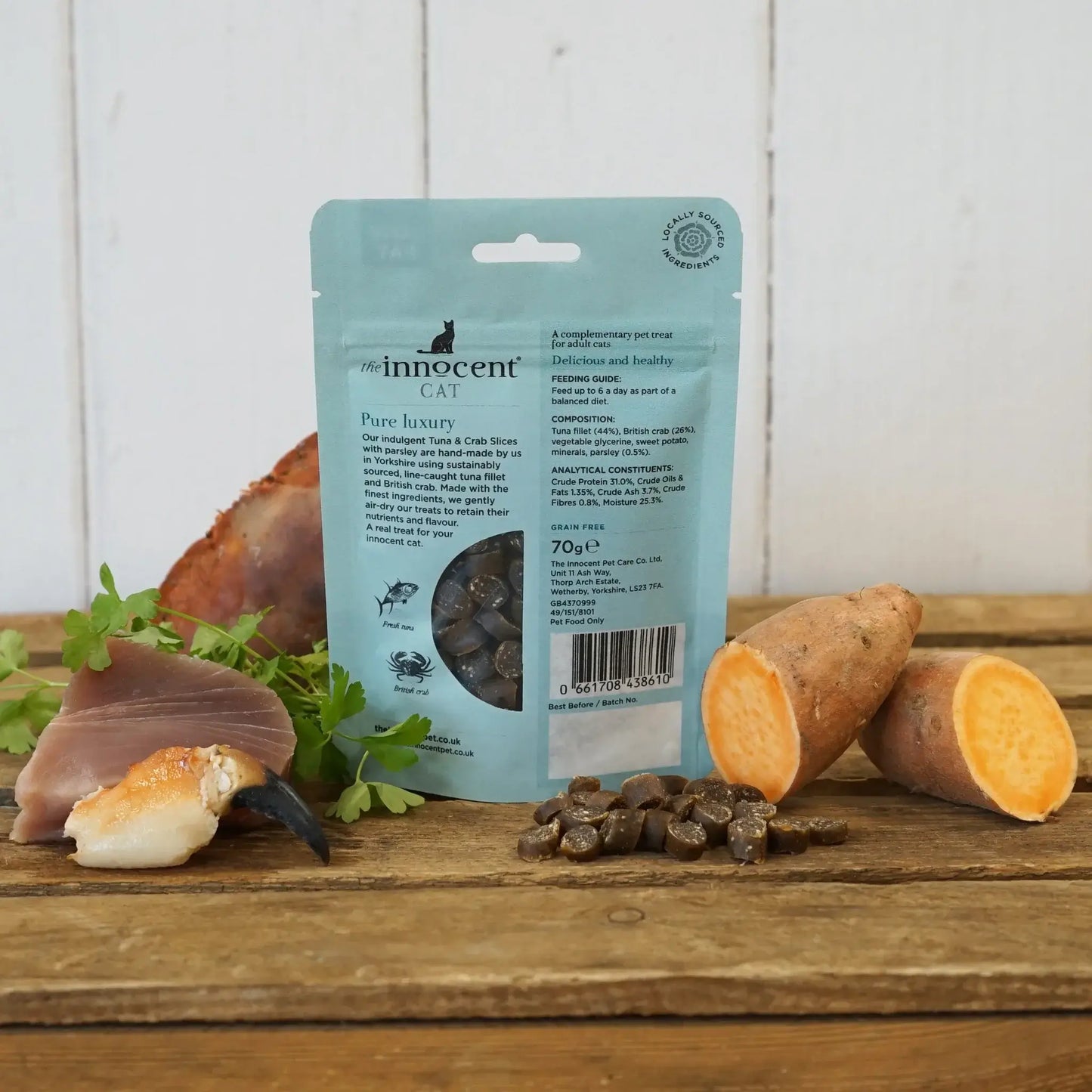 The Innocent Cat Tuna and Crab Slices 70g