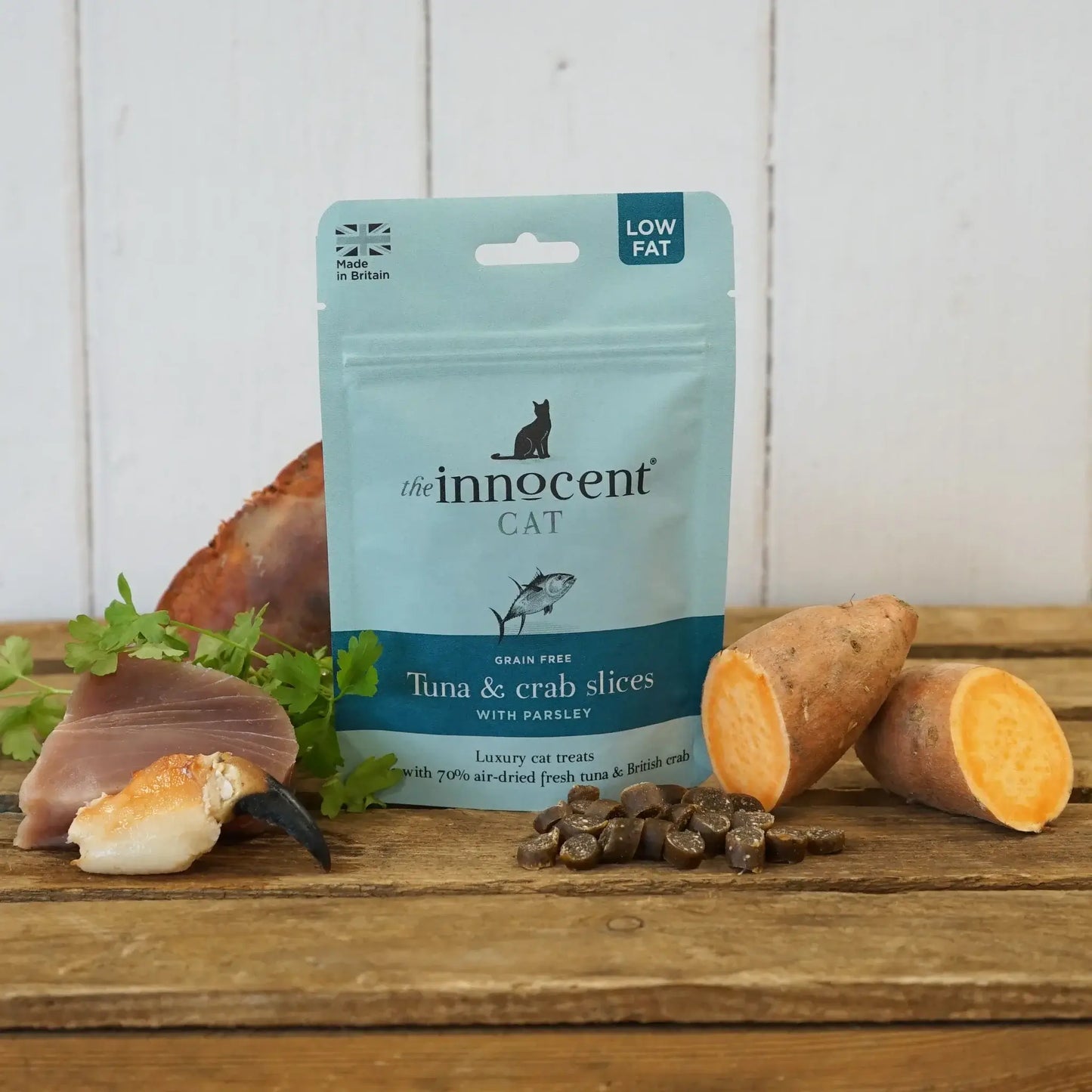 The Innocent Cat Tuna and Crab Slices 70g
