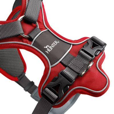 Hunter Harness Divo 56-73/M Nylon/Polyester red/grey