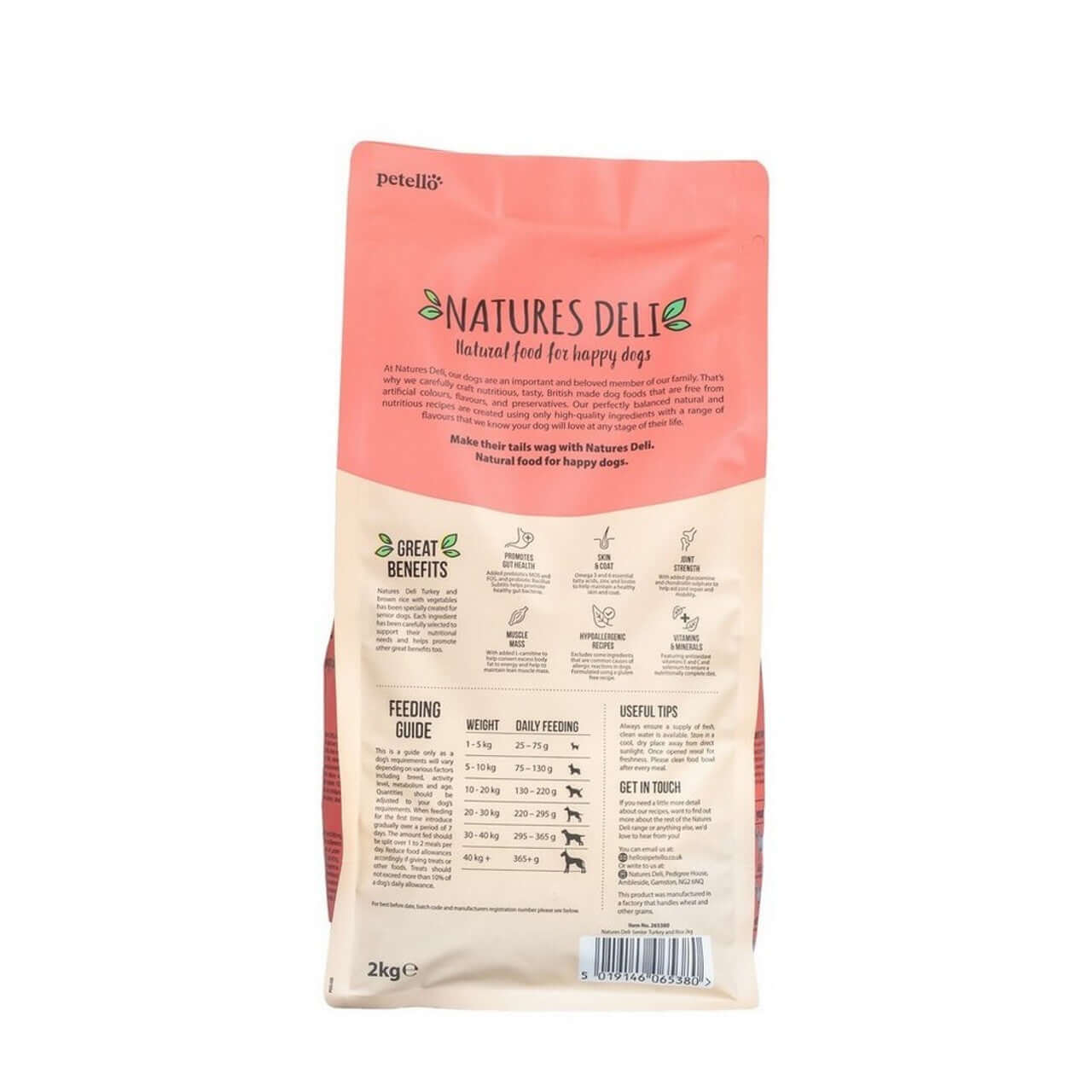 Natures Deli Senior Turkey and Rice 2kg