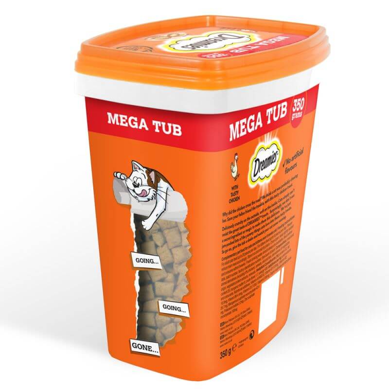 Dreamies Treats with Chicken 350g Mega Tub