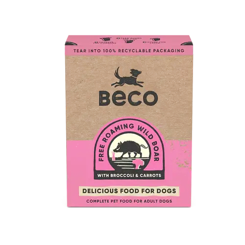 Beco Free Roaming Wild Boar Complete Wet Dog Food 375g