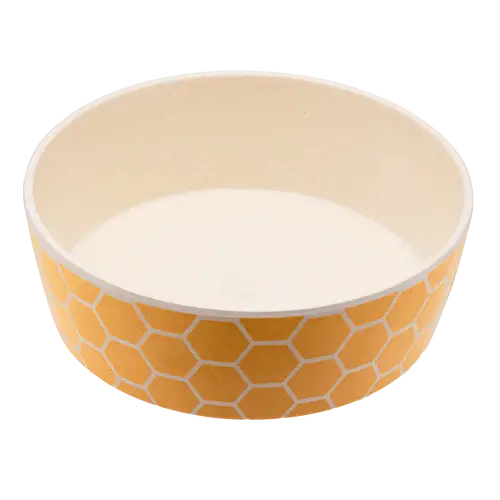 Beco Printed Bamboo Bowl - Large Honeycomb