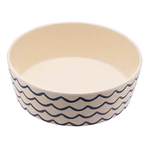Beco Printed Bamboo Bowl - Small Ocean Waves