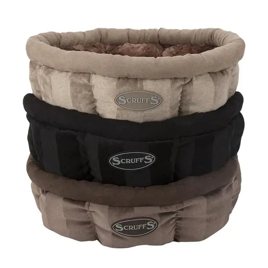 Scruffs AristoCat Ring Bed Assorted - Black, Brown, Tan