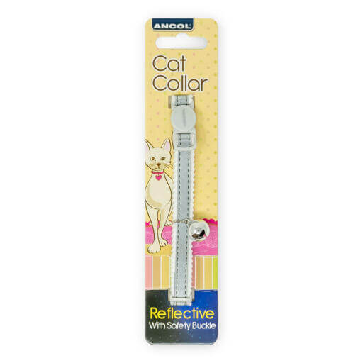 Ancol Cat Collar Reflective Silver