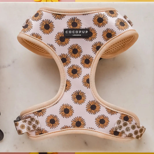 Cocopup London Sunflowers Adjustable Neck Harness (M)